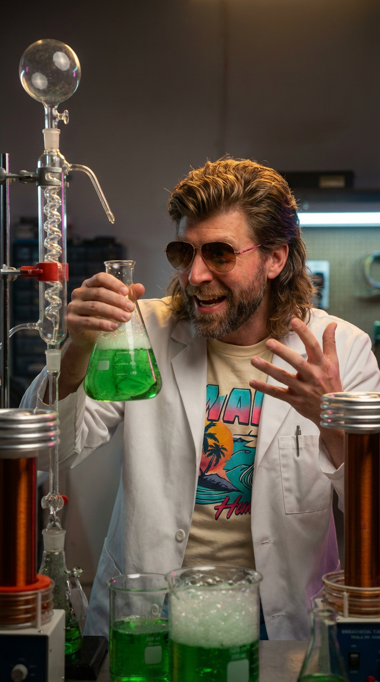 Garrison Labs founder in the lab